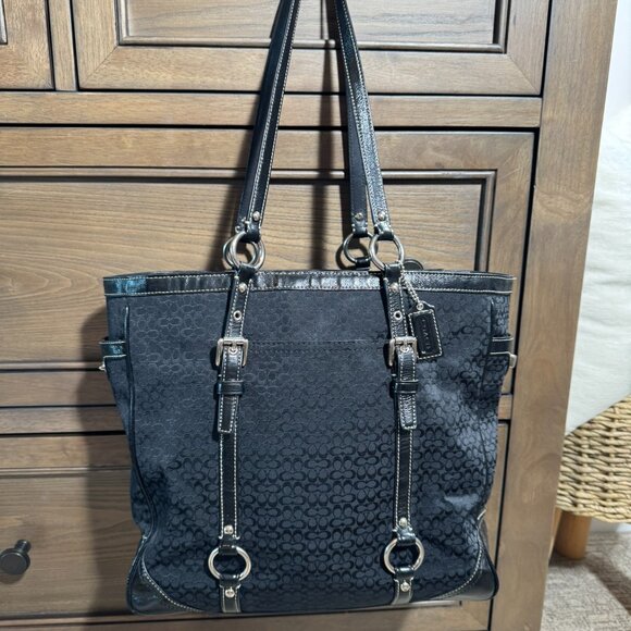 Coach Signature Jacquard Gallery Tote - Picture 3 of 14